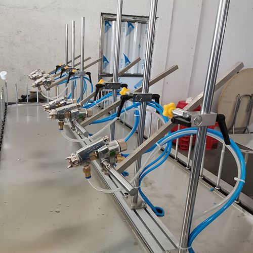 小型地轨线往复机 塑料件玩具喷涂设备 不锈钢自动喷漆